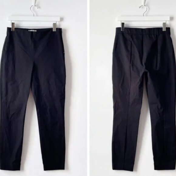 Everlane The Side-Zip Stretch Cotton Pant Black - Size 00 - Picture 2 of 4